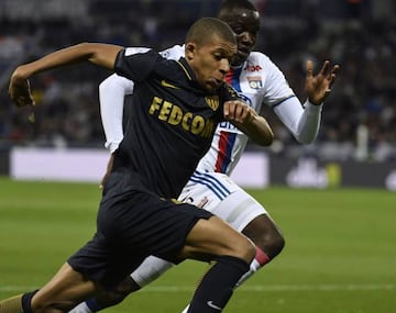 Monaco's French forward Kylian Mbappe