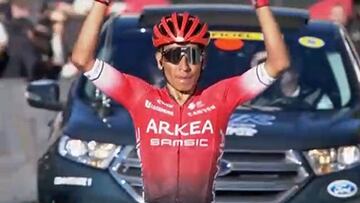 Nairo Quintana celebra su primer triunfo con Arkea.