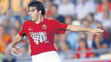 <b>ADIÓS. </b>Julio César Cáceres, jugando un encuentro con el Nàstic de Tarragona.