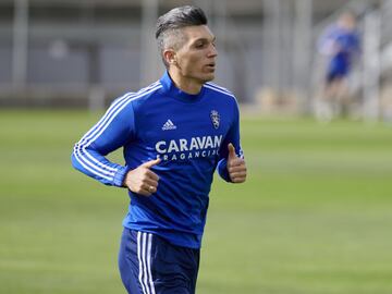 Los dos colombianos del Real Zaragoza volvieron a trabajar.