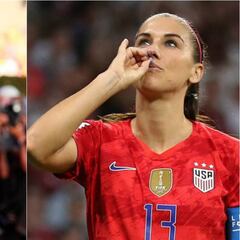 Sophie Turner defiende a Alex Morgan y su festejo con el té