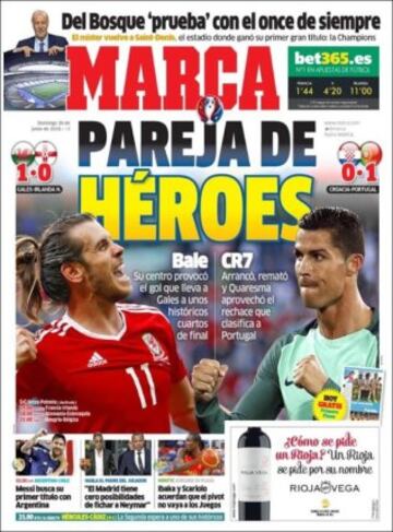 Portadas de la prensa mundial