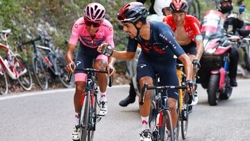 Daniel Felipe Mart&iacute;nez y Egan Bernal