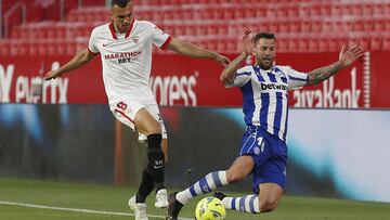 Edgar, ante el Sevilla