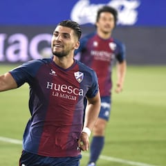 Rafa Mir, máximo goleador de la pretemporada del Huesca