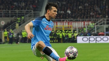 Hirving Lozano, jugador del Napoli