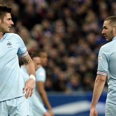 Benzema-Giroud: esta es la historia de un 'enfrentamiento'