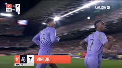 El gol y la celebración de Vinicius que encendió a Mestalla