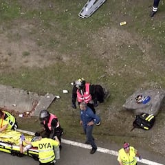 Escabechina en la Itzulia: Evenepoel, Roglic y Vingegaard, fuera por caída