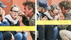 Sean Penn: gran bronca al novio de su hija y l&aacute;grimas de su ex. Fotos: redes sociales