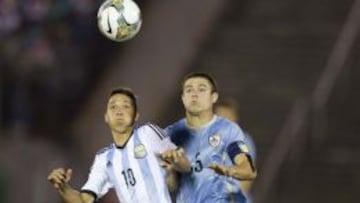 Tomas Martinez, en el partido ante Uruguay.