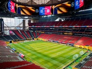 ATLANTA, GEORGIA - JULY 5: A general view of the Mercedes-Benz Stadium the FIFA Club World Cup 2025 quarter-final match between Paris Saint-Germain and FC Bayern Munich at Mercedes-Benz Stadium on July 5, 2025 in Atlanta, Georgia. (Photo by Andrew J. Clark/ISI Photos/ISI Photos via Getty Images)