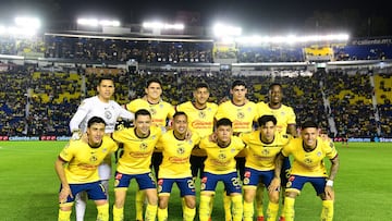 America team group during the 7th round match between America and Necaxa as part of the Liga BBVA MX, Torneo Clausura 2025 at Ciudad de los Deportes Stadium, on February 14, 2025 in Mexico City, Mexico.