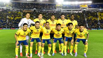 America team group during the 7th round match between America and Necaxa as part of the Liga BBVA MX, Torneo Clausura 2025 at Ciudad de los Deportes Stadium, on February 14, 2025 in Mexico City, Mexico.