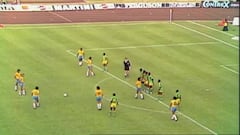 Zaire's Mwepu Ilunga tears up the rule book against Brazil