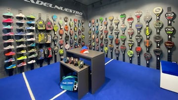 Una tienda Padel Nuestro en Palermo, Italia.