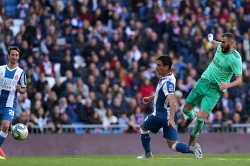 Benzema marc¨® el 2-0 del partido.