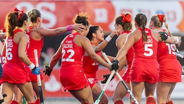 Santiago - 2026 FIH Hockey World Cup Qualifiers
12 France v Chile (Pool A)
Picture: Chile celebrates first goal
COPYRIGHT WORLDSPORTPICS Rodrigo Jaramillo
No archive allowed