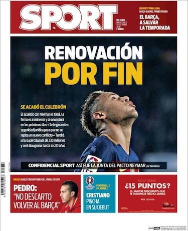Prensa catalana: Neymar está renovado y Umtiti cerrado
