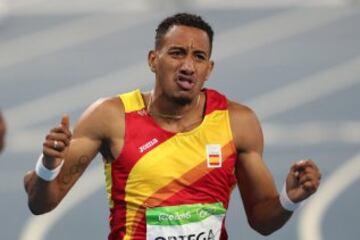  El atleta español Orlando Ortega logró la medalla de plata en la prueba de 110 m vallas 