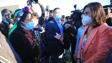 Padre Las Casas, 15 de marzo de 2022.
La ministra del Interior Izkia Siches, comienza el trabajo interministerial la política sectorial en la Región de La Araucanía.
Mario Quilodran/Aton Chile