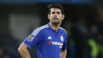 Diego Costa, durante un partido con el Chelsea.