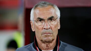 Soccer Football - Euro 2020 Qualifier - Group H - Albania v Moldova - Elbasan Arena, Elbasan, Albania - June 11, 2019  Albania coach Edoardo Reja during the match.  REUTERS/Florion Goga