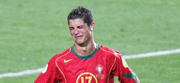 Cristiano Ronaldo was left in tears after the final of Euro 2004, where Portugal lost to Greece.