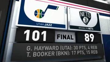 Resumen del Brooklyn Nets - Utah Jazz de la NBA