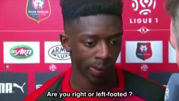"¿Dembélé, eres zurdo o diestro?" La respuesta marciana que dio...