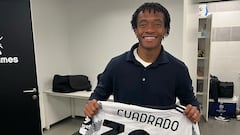 Juan Guillermo Cuadrado llega a 300 partidos con la Juventus de Italia.