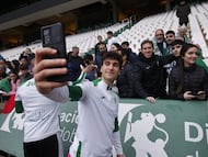 Diego Percan, tras el entrenamiento de esta tarde
