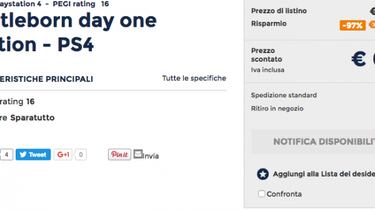 Battleborn por 1 euro en una tienda física italiana