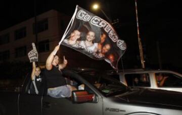 La fiesta, en las calles de San Antonio. 