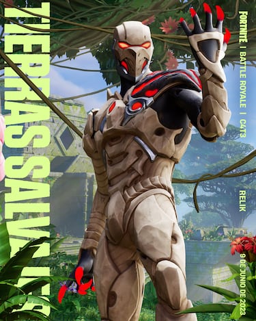 Fortnite presenta varias de las nuevas skins de la Temporada 3: Tierras Salvajes