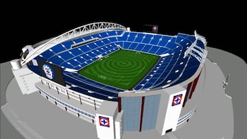 Circula propuesta de diseño para el Nuevo Estadio de Cruz Azul