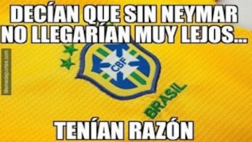 Los memes de la eliminación de Brasil ante Paraguay