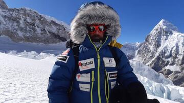 Alex Txikon, durante su ascensión al Everest.