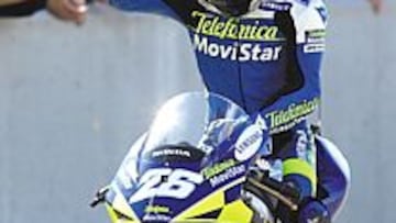 <b>SIN TREGUA. </b>Daniel Pedrosa no ha perdido el hambre de victorias tras ganar su título en 250cc.