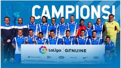 Espanyol, campe&oacute;n de la Liga Genuine.