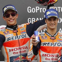 Márquez y Pedrosa acaban su verano mirando al podio de Brno