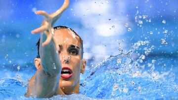 Spain&#039;s Ona Carbonell competes in the solo technical artistic swimming event during the 2019 World Championships at Yeomju Gymnasium in Gwangju on July 12, 2019. (Photo by Ed JONES / AFP)
 
 PUBLICADA 13/07/19 NA MA28 1COL