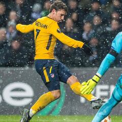 La racha de Antonie Griezmann amenaza mañana al Athletic