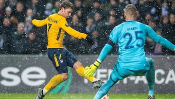 Griezmann marcó en el minuto 71 ante el Copenhague.