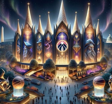 La IA reinventa algunos de los pabellones míticos de la NBA