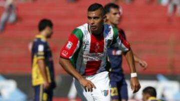 Marcos Riquelme abrió la cuenta para Palestino en el triunfo 2-0 sobre Barnechea.
