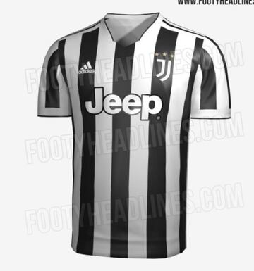 Filtración de la camiseta de la Juventus para la temporada 21/22