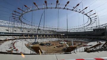 Así marchan las obras del nuevo estadio Wanda Metropolitano