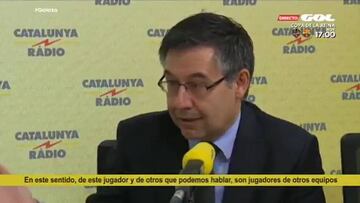 Bartomeu: "El Barça no funciona a golpe de talonario como otros equipos"