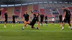 Las imágenes del entrenamiento del Real Madrid en Macedonia